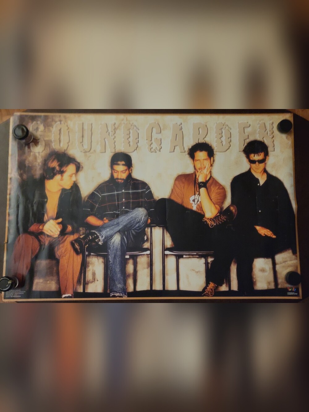 Soundgarden Band Group Pose Vintage Poster